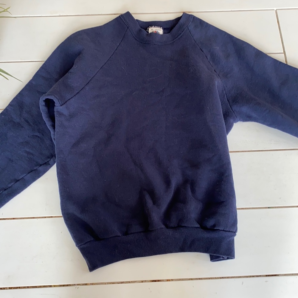 Navy crew neck